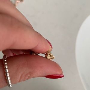 Gold Triangle Earrings